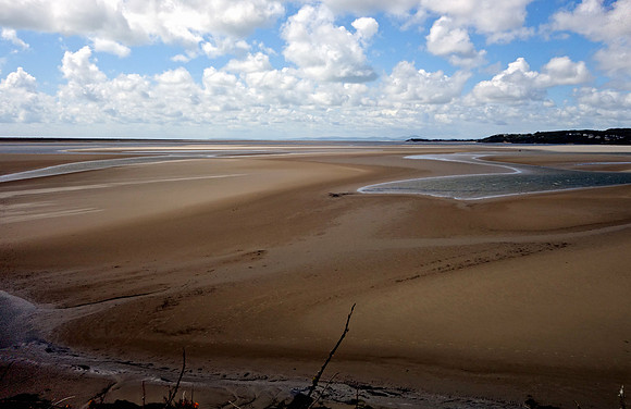 The beach near Porthmadog
