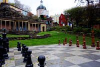 The Chess board in the central piazza