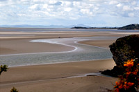 The view towards Porthmadog across the River Dwyryd