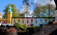 The famous multi coloured cottages
