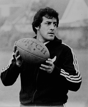 New Zealand All Blacks wing Bryan Williams training in Porthcawl