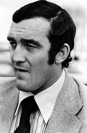 Stradey Park favourite Phil Bennett arriving at training