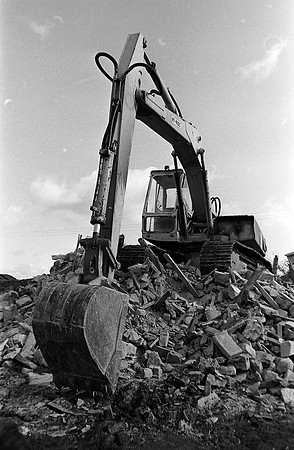 Lost village of Ffordd-Y-Gyfraith near Bridgend, demolished in the late 1970's. Copyright: Richard Williams Photography, Wales