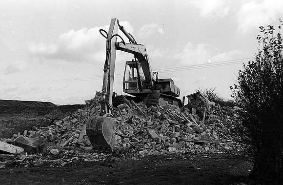 Lost village of Ffordd-Y-Gyfraith near Bridgend, demolished in the late 1970's. Copyright: Richard Williams Photography, Wales