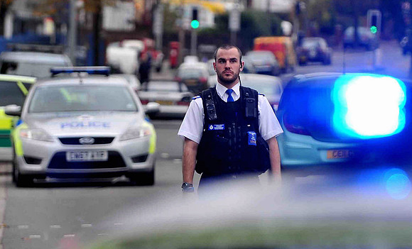 Police at a major incident in Ely, Cardiff
