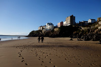 A quiet walk on Castle Beach in Tenby