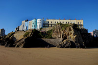 Castle Beach with it's cliff top hotels