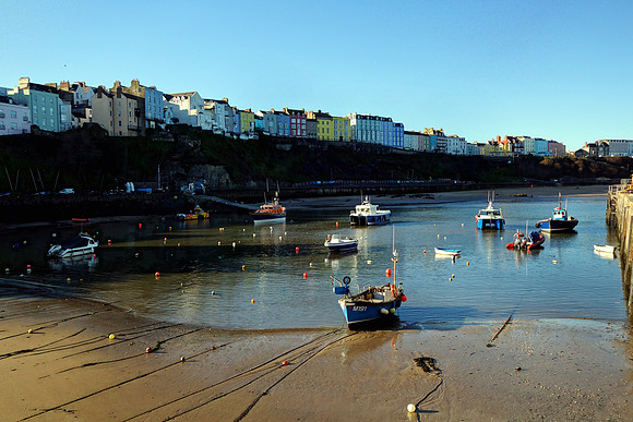 The harbour in Tenby, Pembrokeshire