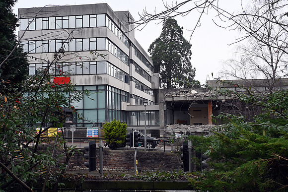 Reception and Offices still standing.