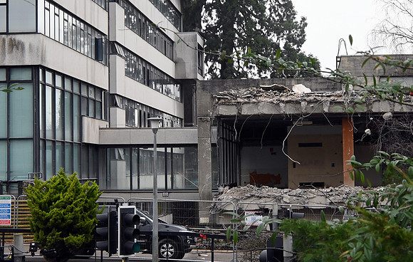 The remains of the canteen