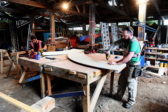 The Carpentry shop is kept busy