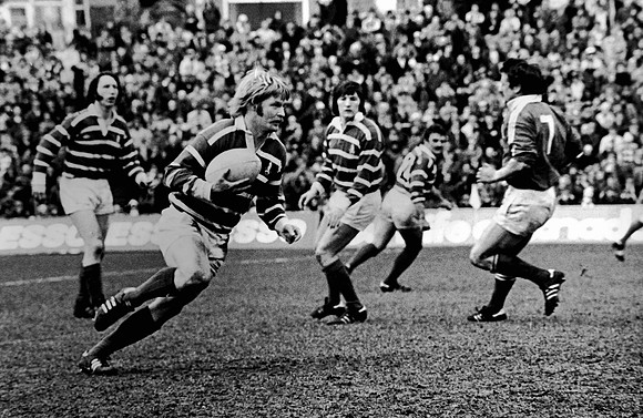 Bridgend Centre Steve Fenwick in action for the club