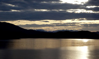 Norwegian fjords between Bergen and Tromso from the deck of the Hurtigruten expedition ship Kong Harald. Copyright Cardiff photographer Richard Williams