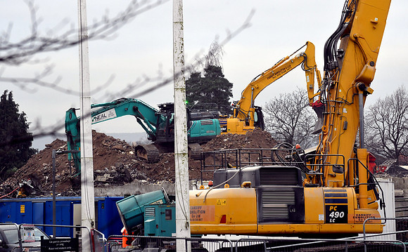 Diggers on site