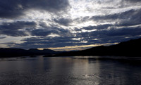 Norwegian fjords between Bergen and Tromso from the deck of the Hurtigruten expedition ship Kong Harald. Copyright: Cardiff photographer Richard Williams
