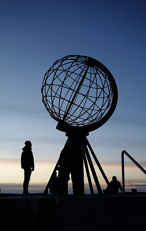 Norway. The North Cape, the northernmost point of Europe. Copyright: Cardiff photographer Richard Williams