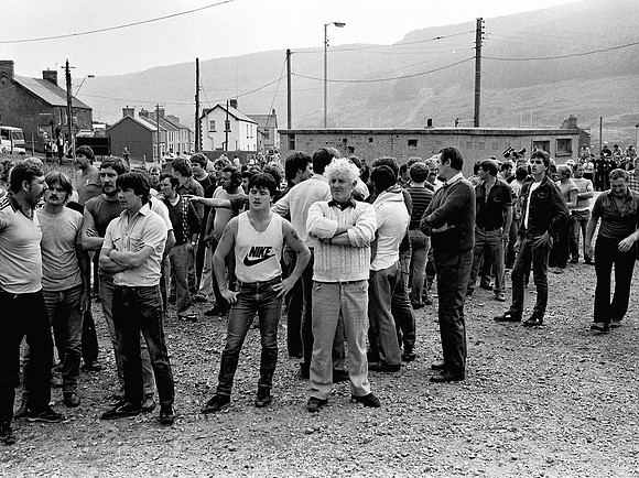 Community protest in Blaengarw, August 1984