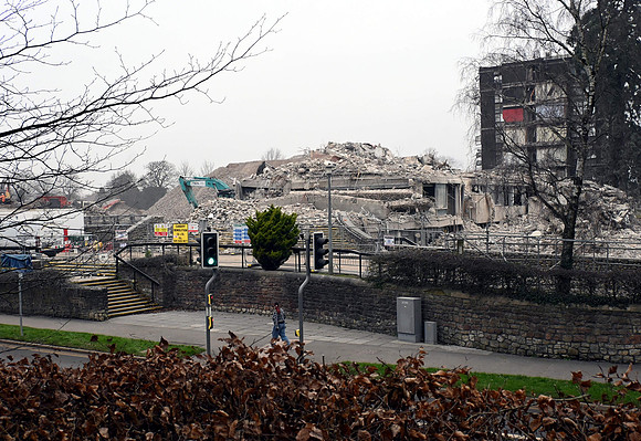 The main reception area now unrecognisable
